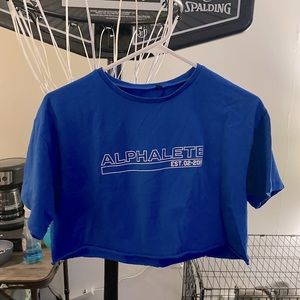 Alphalete Crop Top - blue